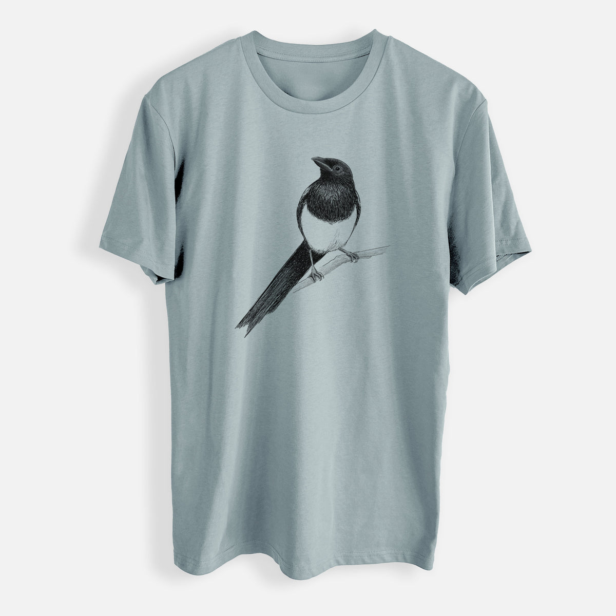 Black-billed Magpie - Pica hudsonia - Mens Everyday Staple Tee