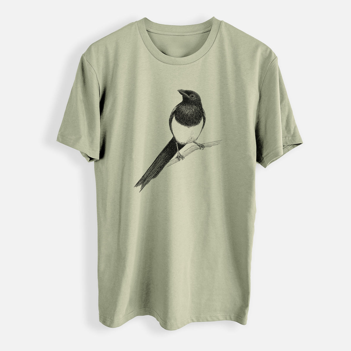 Black-billed Magpie - Pica hudsonia - Mens Everyday Staple Tee