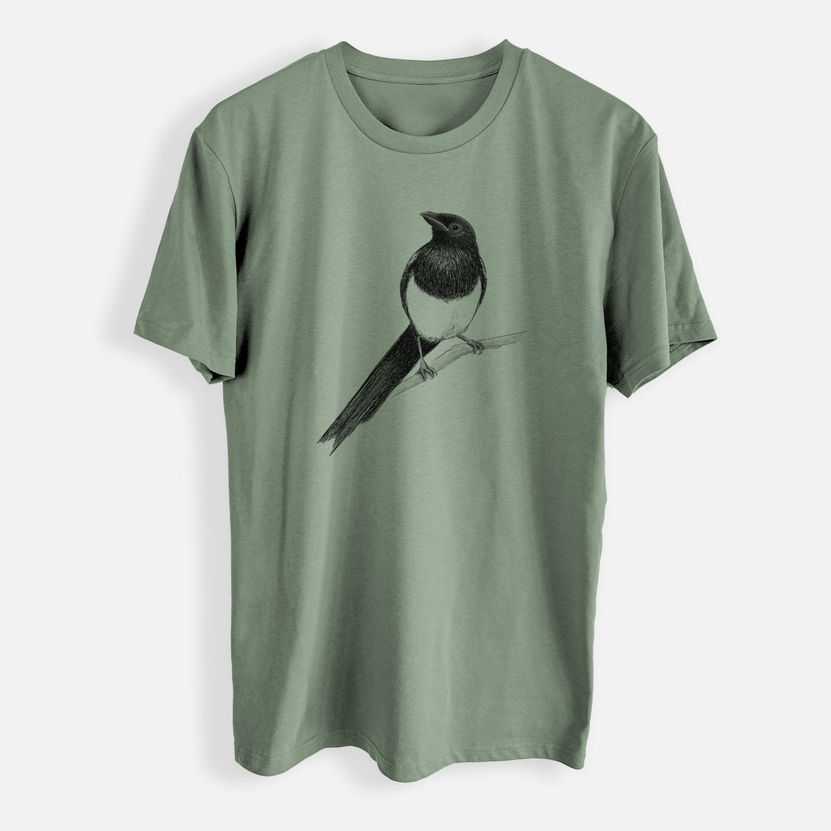 Black-billed Magpie - Pica hudsonia - Mens Everyday Staple Tee