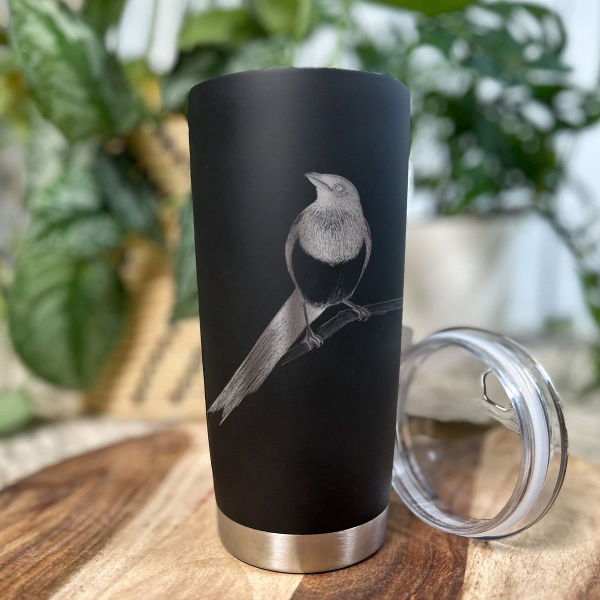 Black-billed Magpie - Pica hudsonia - 20oz Polar Insulated Tumbler