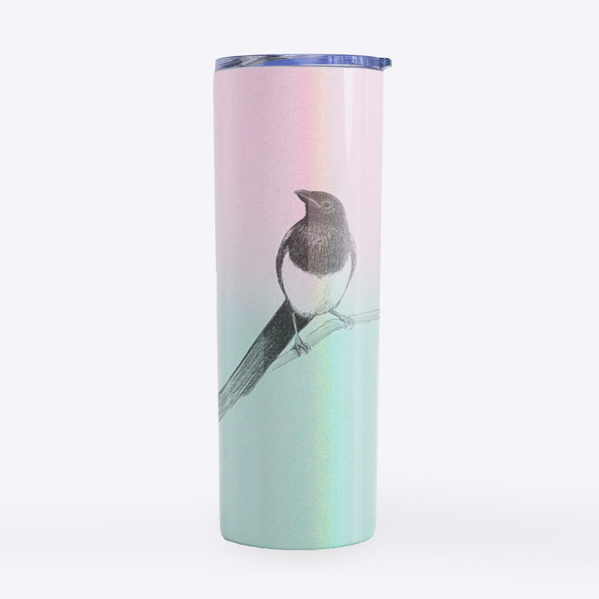 Black-billed Magpie - Pica hudsonia - 20oz Skinny Tumbler