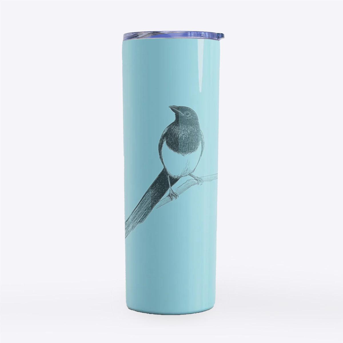 Black-billed Magpie - Pica hudsonia - 20oz Skinny Tumbler