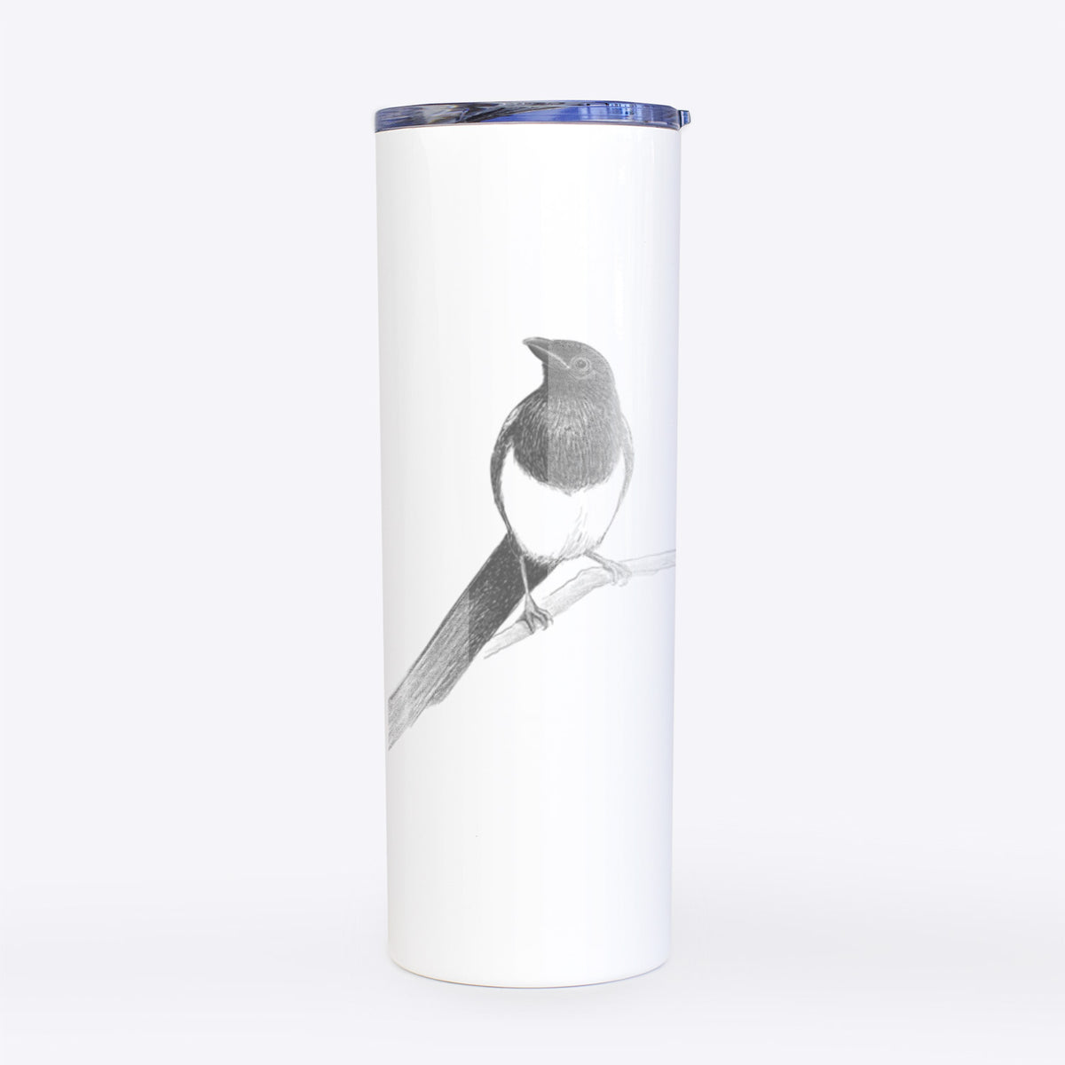 Black-billed Magpie - Pica hudsonia - 20oz Skinny Tumbler