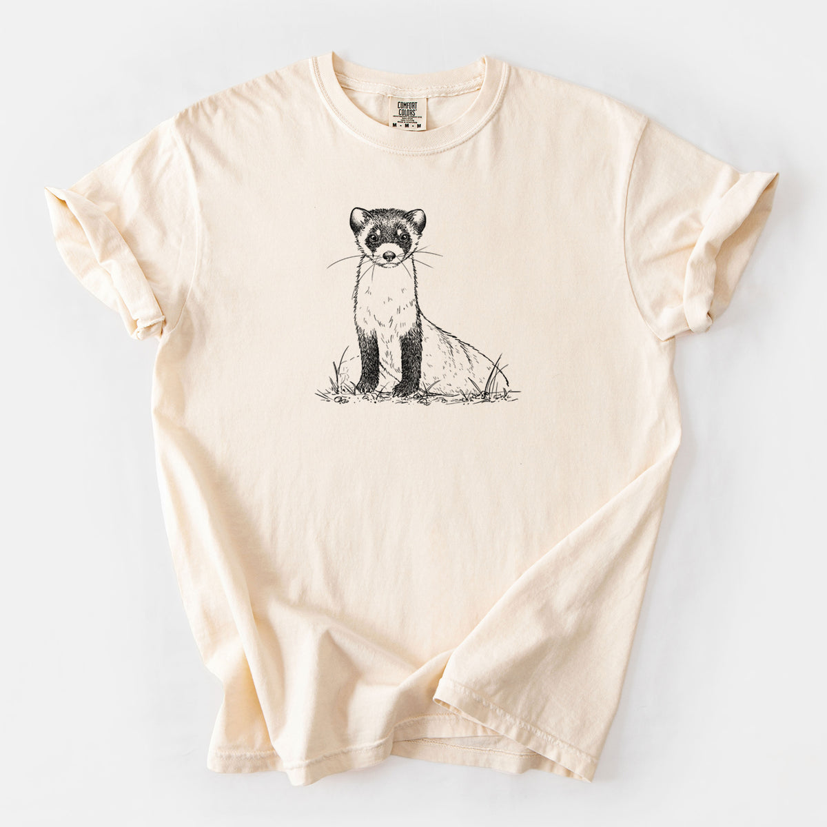 Black-footed Ferret - Mustela nigripes - Unisex Comfort Colors Garment-Dyed Heavyweight T-shirt
