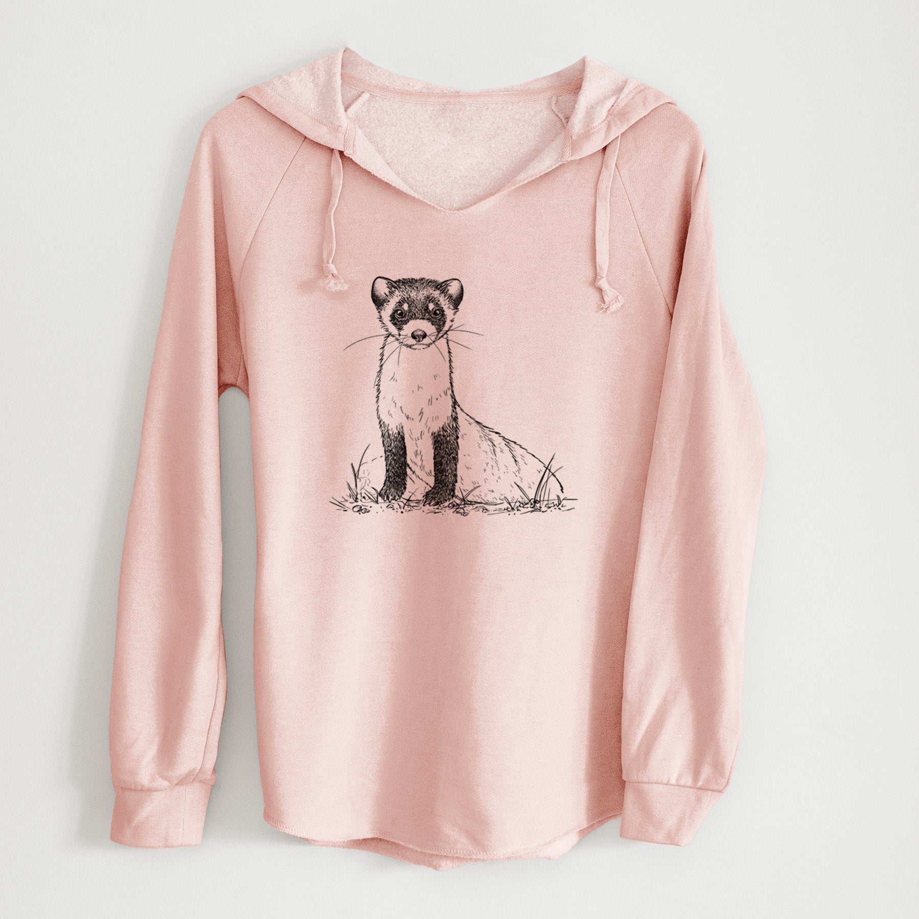Black-footed Ferret - Mustela nigripes - Cali Wave Hooded Sweatshirt