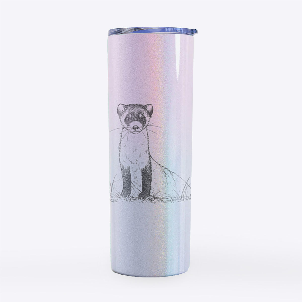 Black-footed Ferret - Mustela nigripes - 20oz Skinny Tumbler