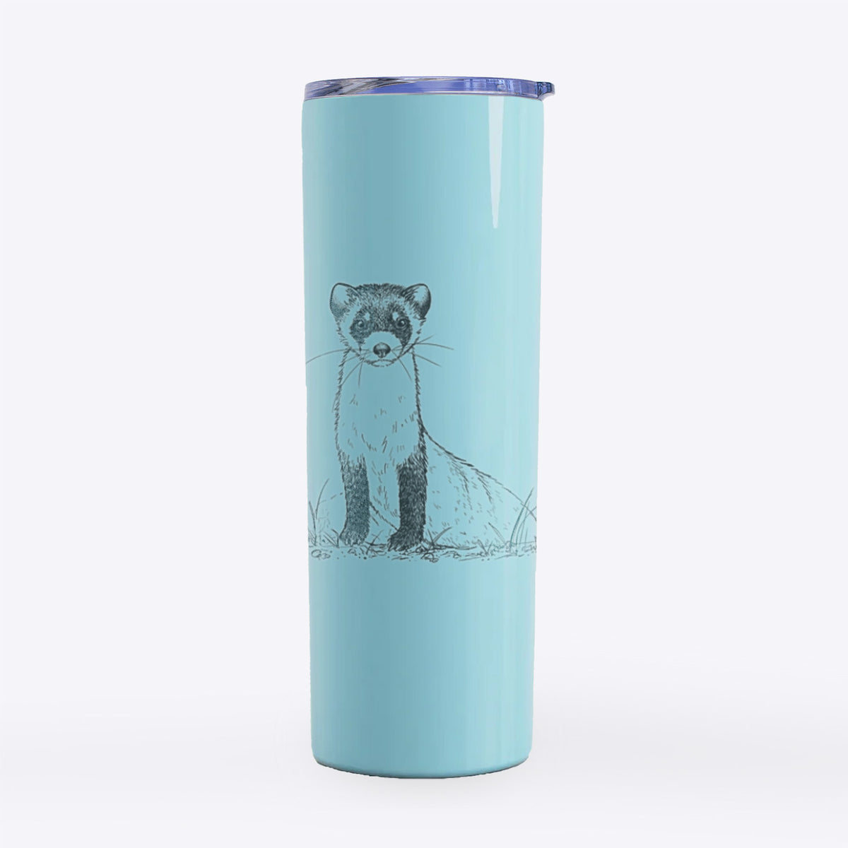 Black-footed Ferret - Mustela nigripes - 20oz Skinny Tumbler
