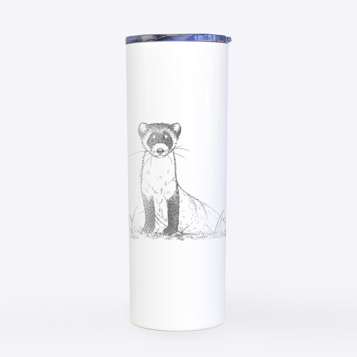 Black-footed Ferret - Mustela nigripes - 20oz Skinny Tumbler