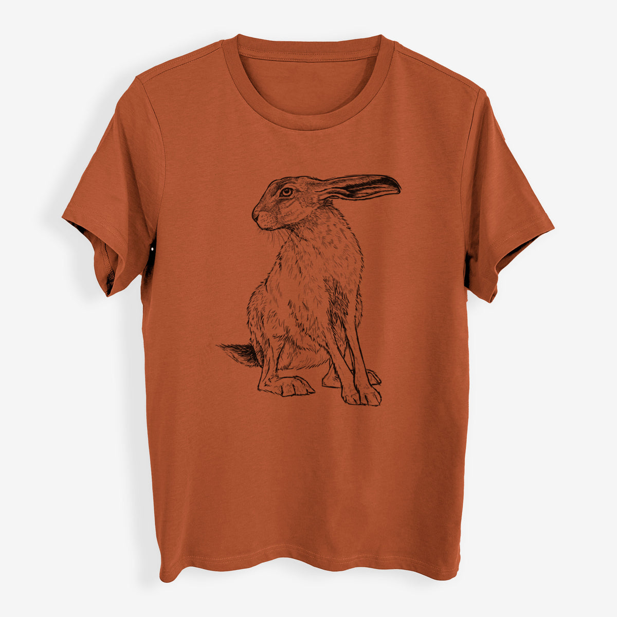 Black-tailed Jackrabbit - Lepus californicus - Womens Everyday Maple Tee