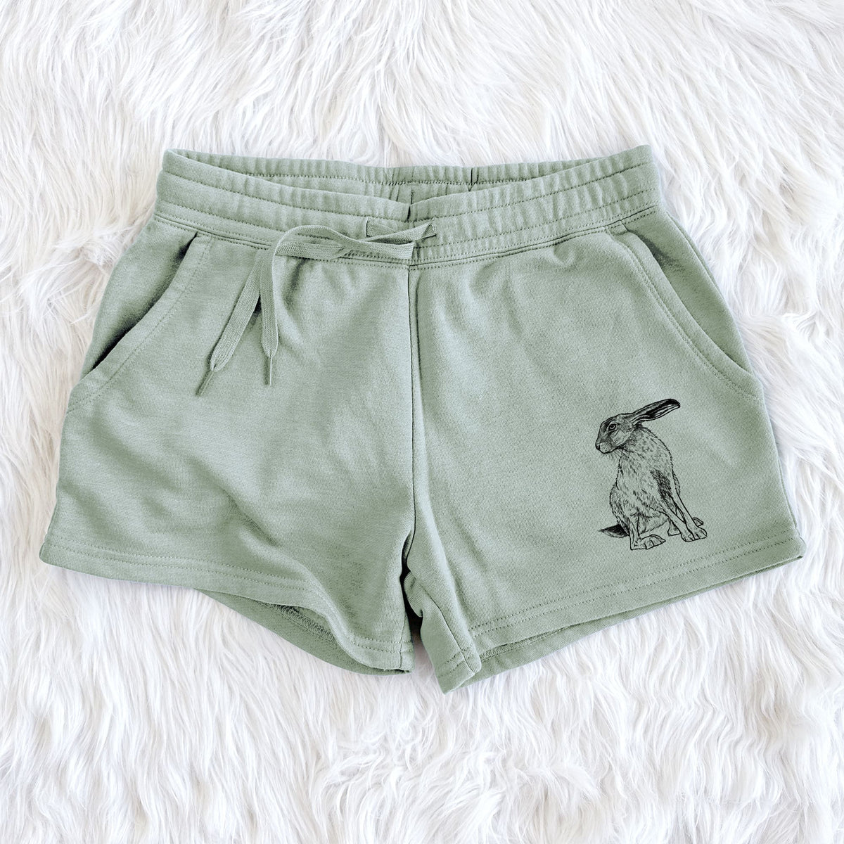 Black-tailed Jackrabbit - Lepus californicus - Women's Cali Wave Shorts