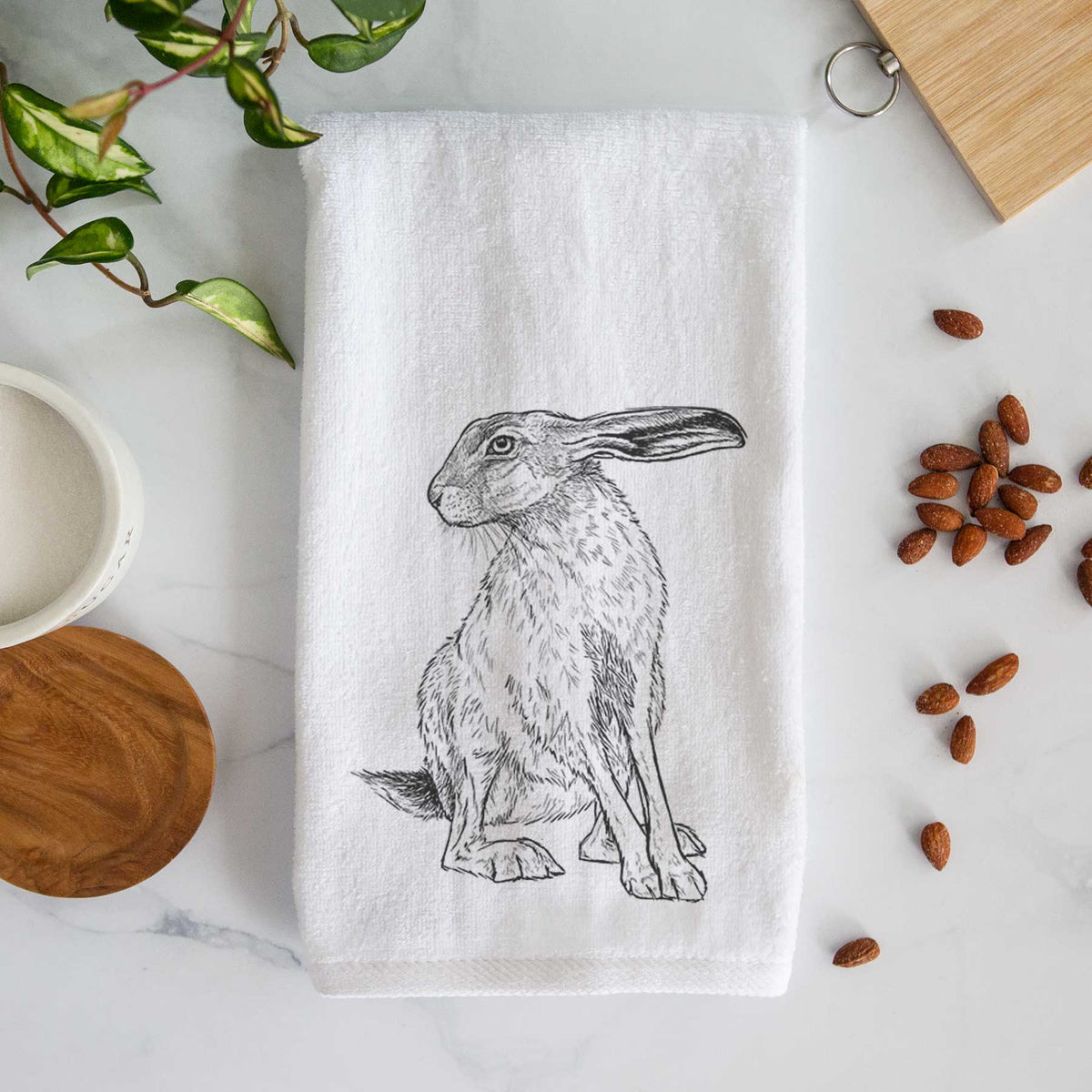 Black-tailed Jackrabbit - Lepus californicus Premium Decorative Hand Towel