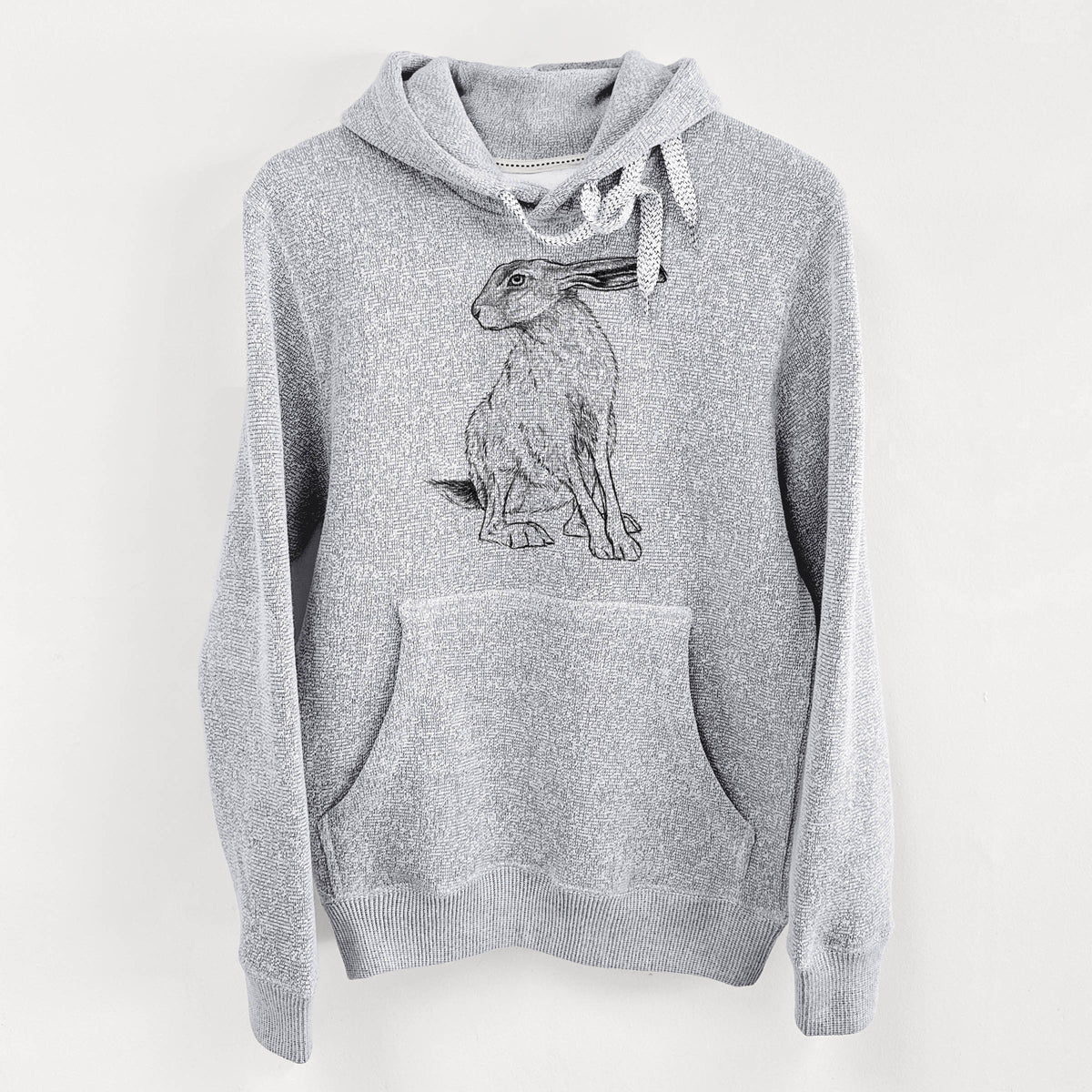 Black-tailed Jackrabbit - Lepus californicus - Knit Hoodie