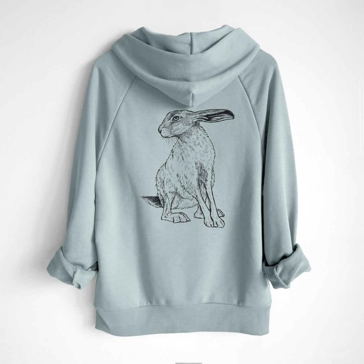 Black-tailed Jackrabbit - Lepus californicus - UltraLuxe Heavyweight French Terry Hoodie