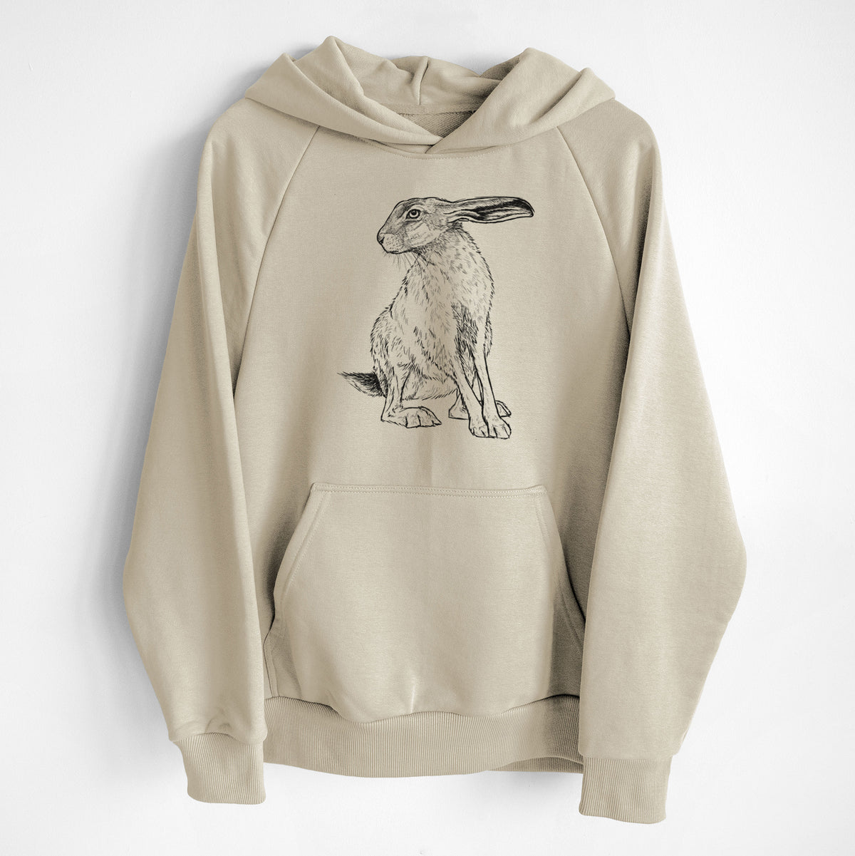 Black-tailed Jackrabbit - Lepus californicus - UltraLuxe Heavyweight French Terry Hoodie
