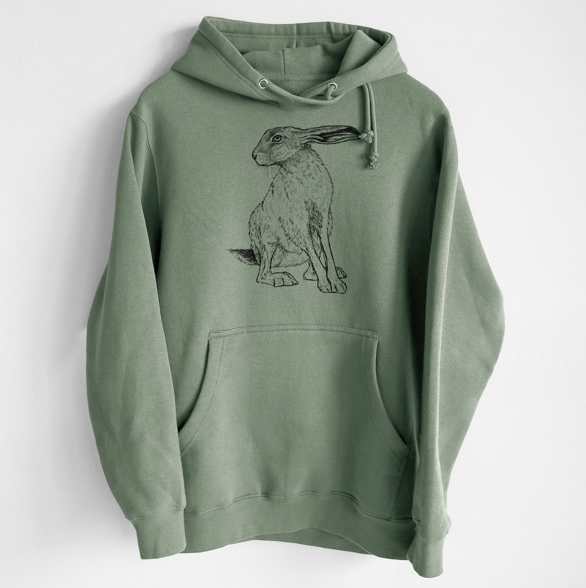Black-tailed Jackrabbit - Lepus californicus - Heavyweight Fleece Hoodie