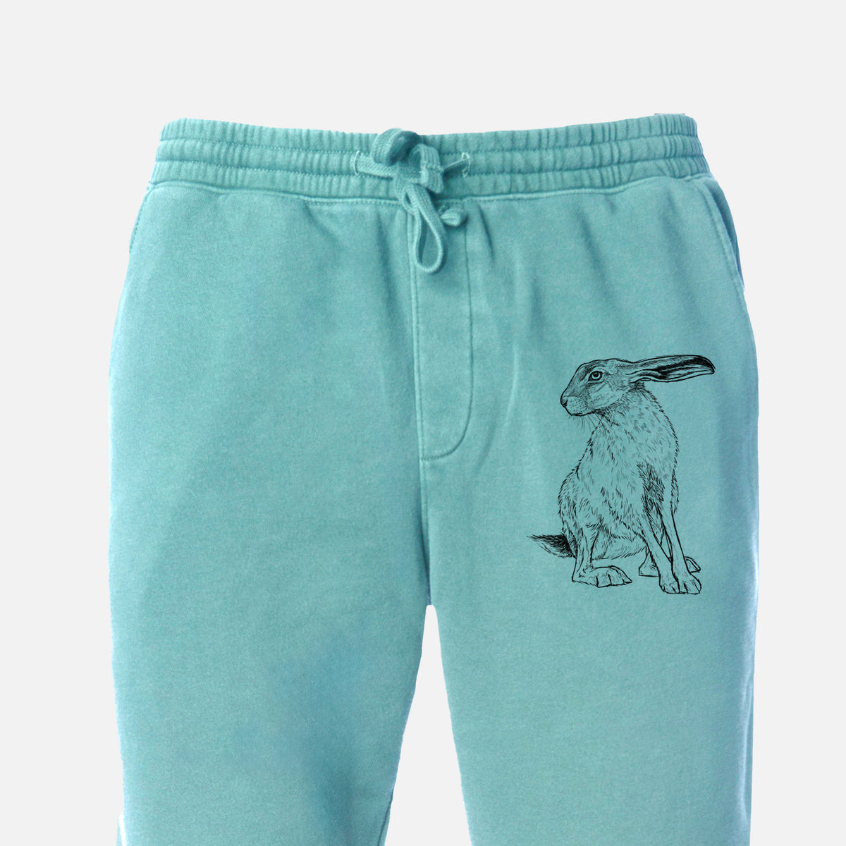 Black-tailed Jackrabbit - Lepus californicus - Unisex Pigment Dyed Sweatpants