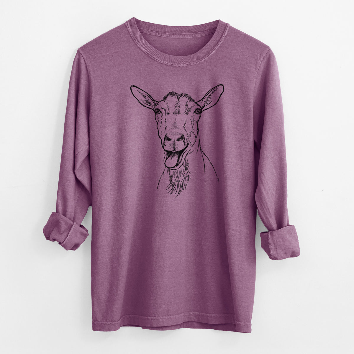 Bleating Goat - Men&#39;s Heavyweight 100% Cotton Long Sleeve