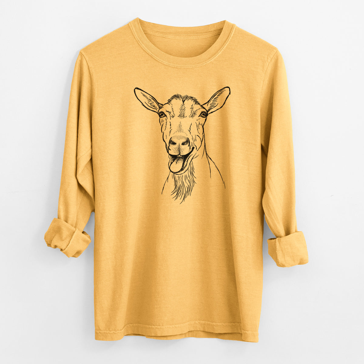 Bleating Goat - Men&#39;s Heavyweight 100% Cotton Long Sleeve