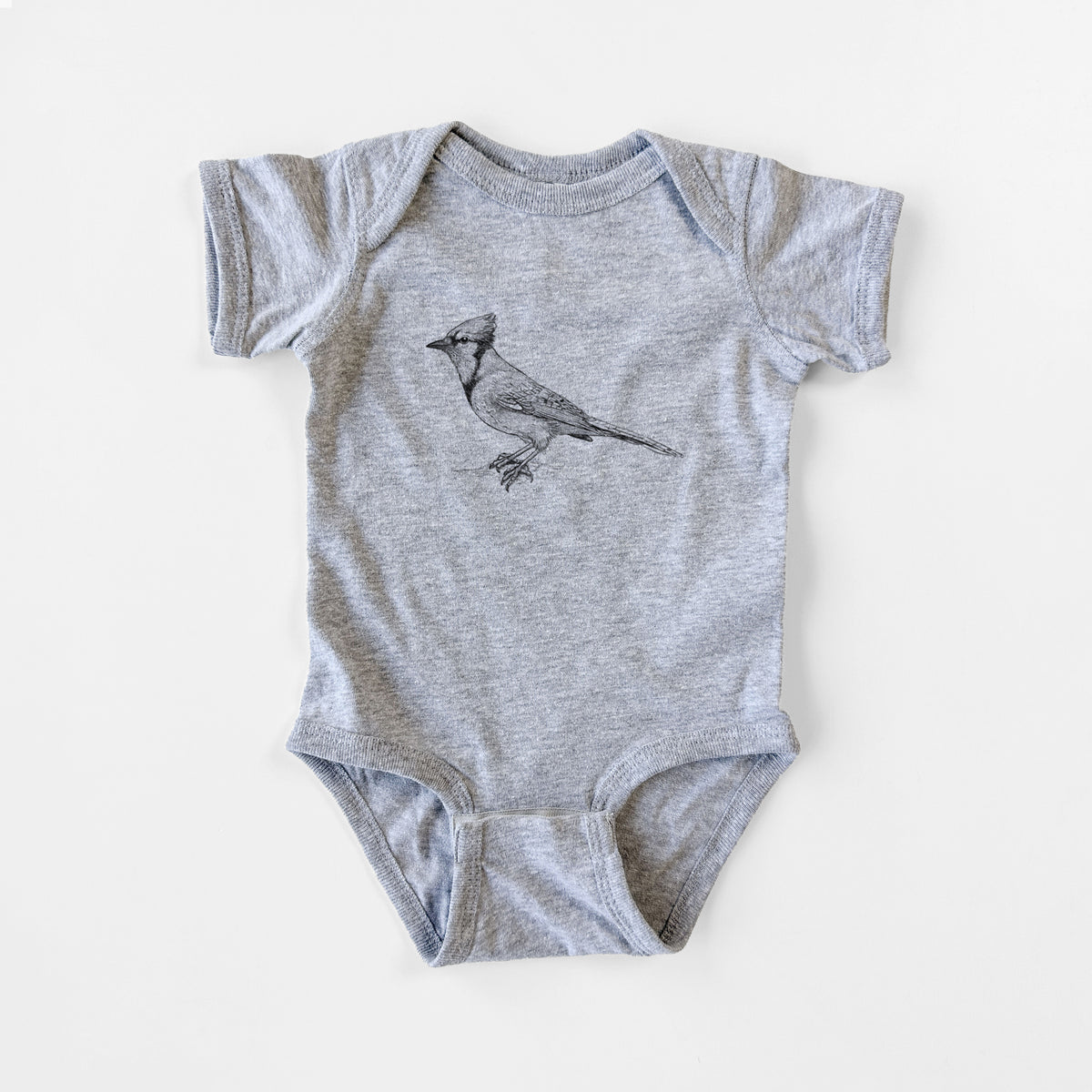 Blue Jay - Cyanocitta cristata - Baby Fine Jersey Bodysuit