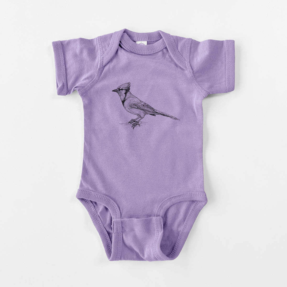 Blue Jay - Cyanocitta cristata - Baby Fine Jersey Bodysuit