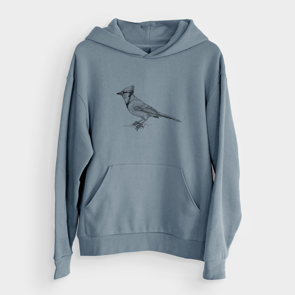 Blue Jay - Cyanocitta cristata  - Bodega Midweight Hoodie