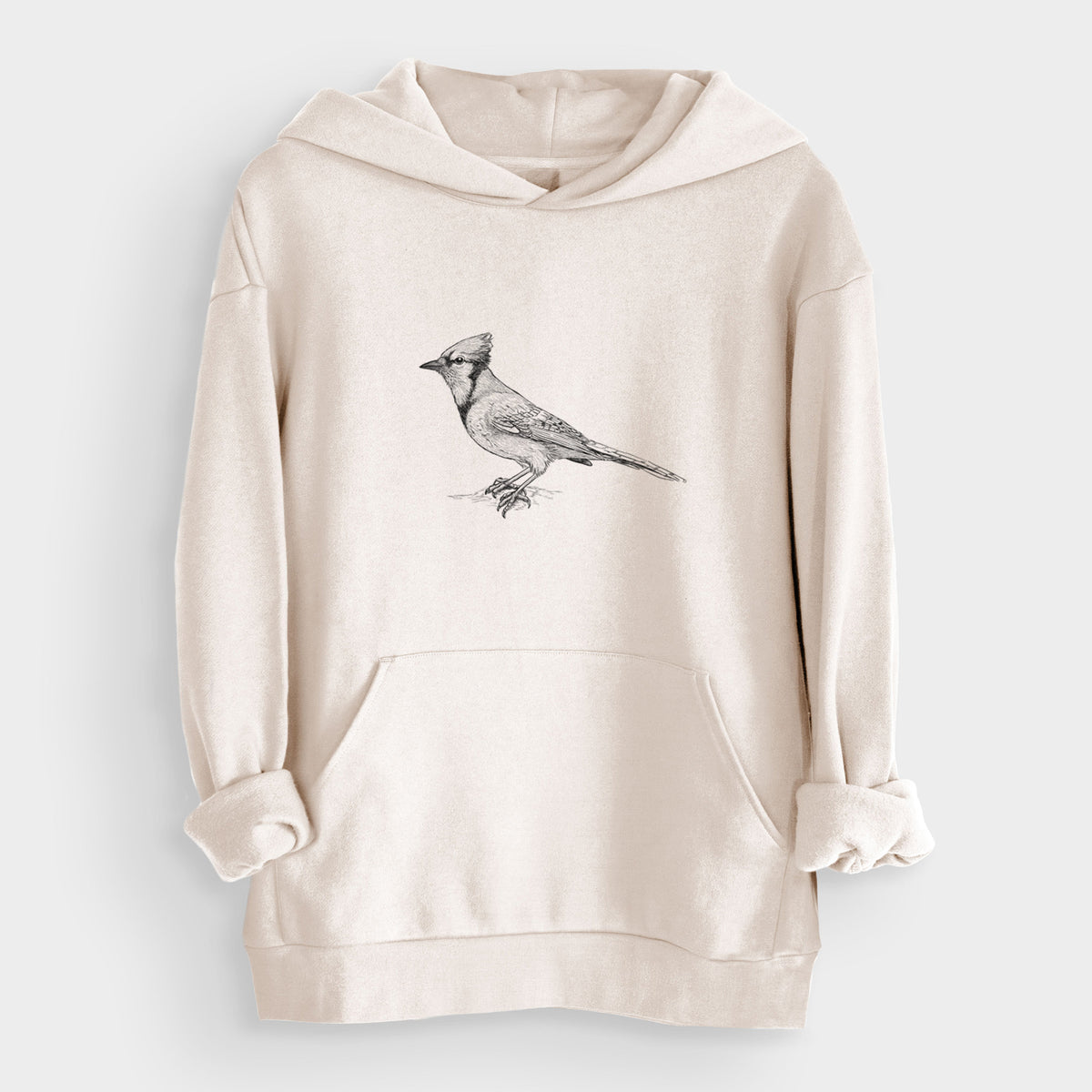 Blue Jay - Cyanocitta cristata  - Bodega Midweight Hoodie