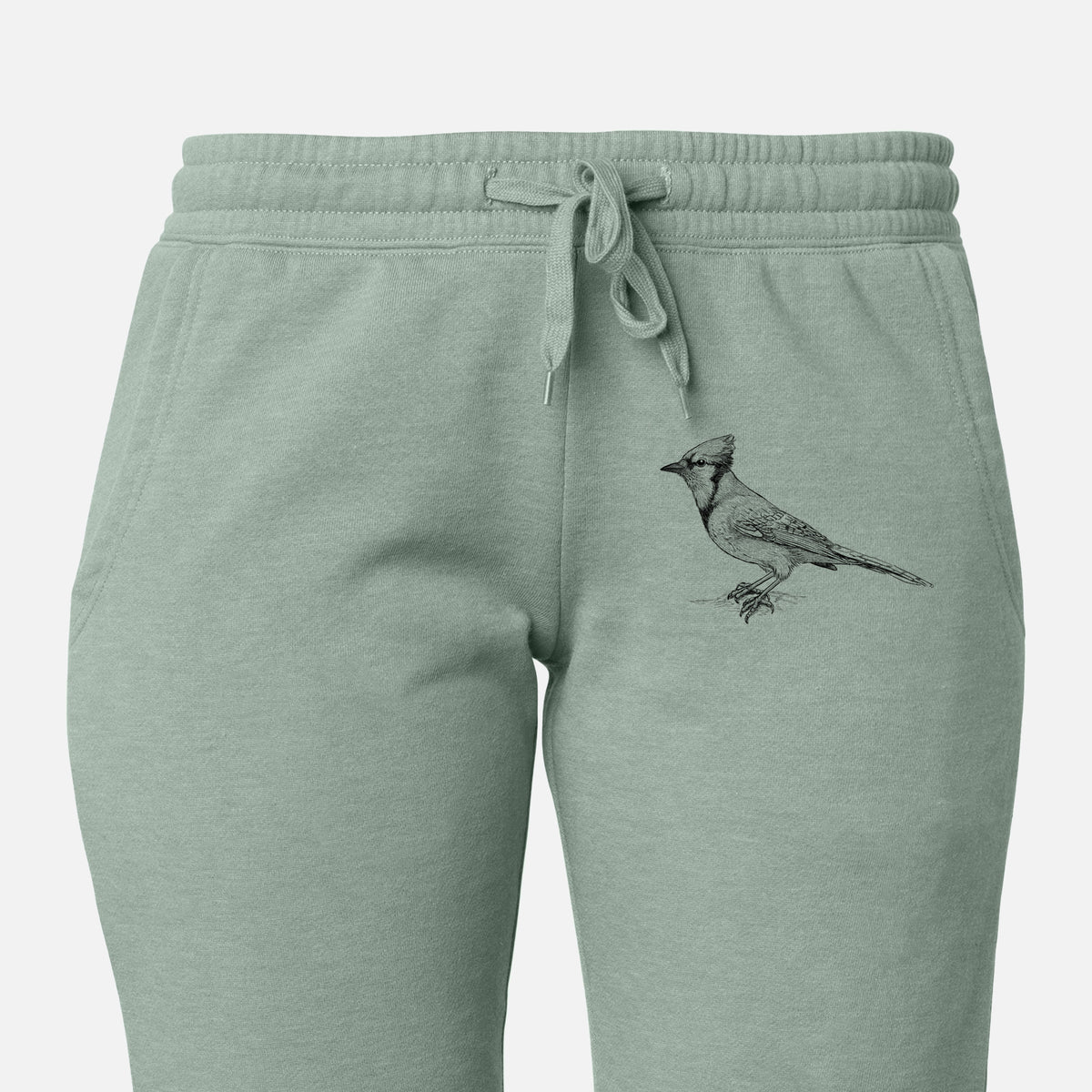 Blue Jay - Cyanocitta cristata - Women&#39;s Cali Wave Jogger Sweatpants