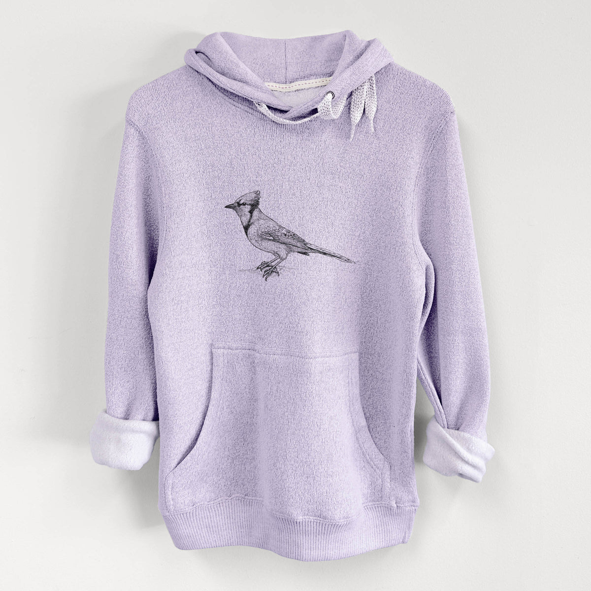 Blue Jay - Cyanocitta cristata - Knit Hoodie