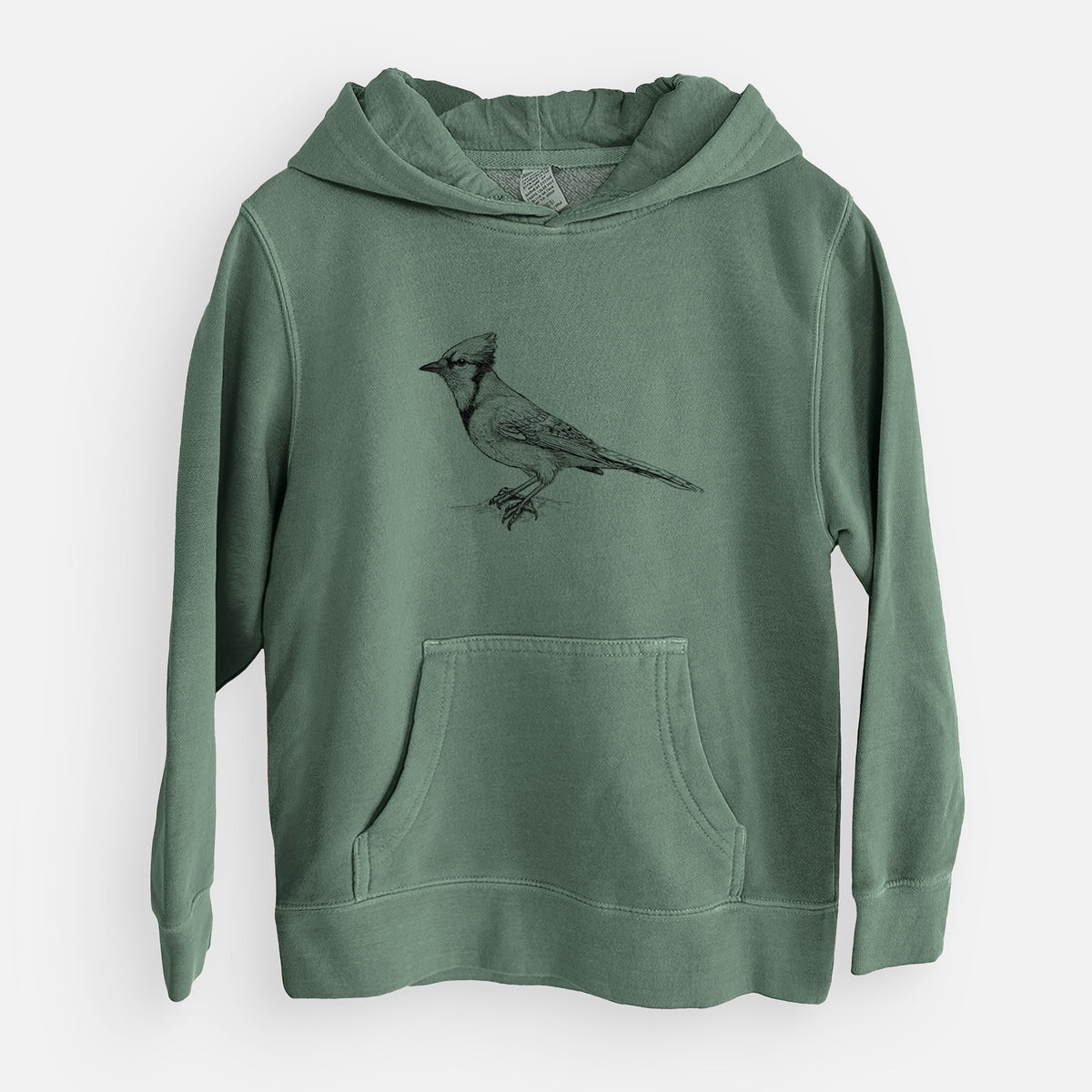 Blue Jay - Cyanocitta cristata - Youth Pigment Dyed Hoodie