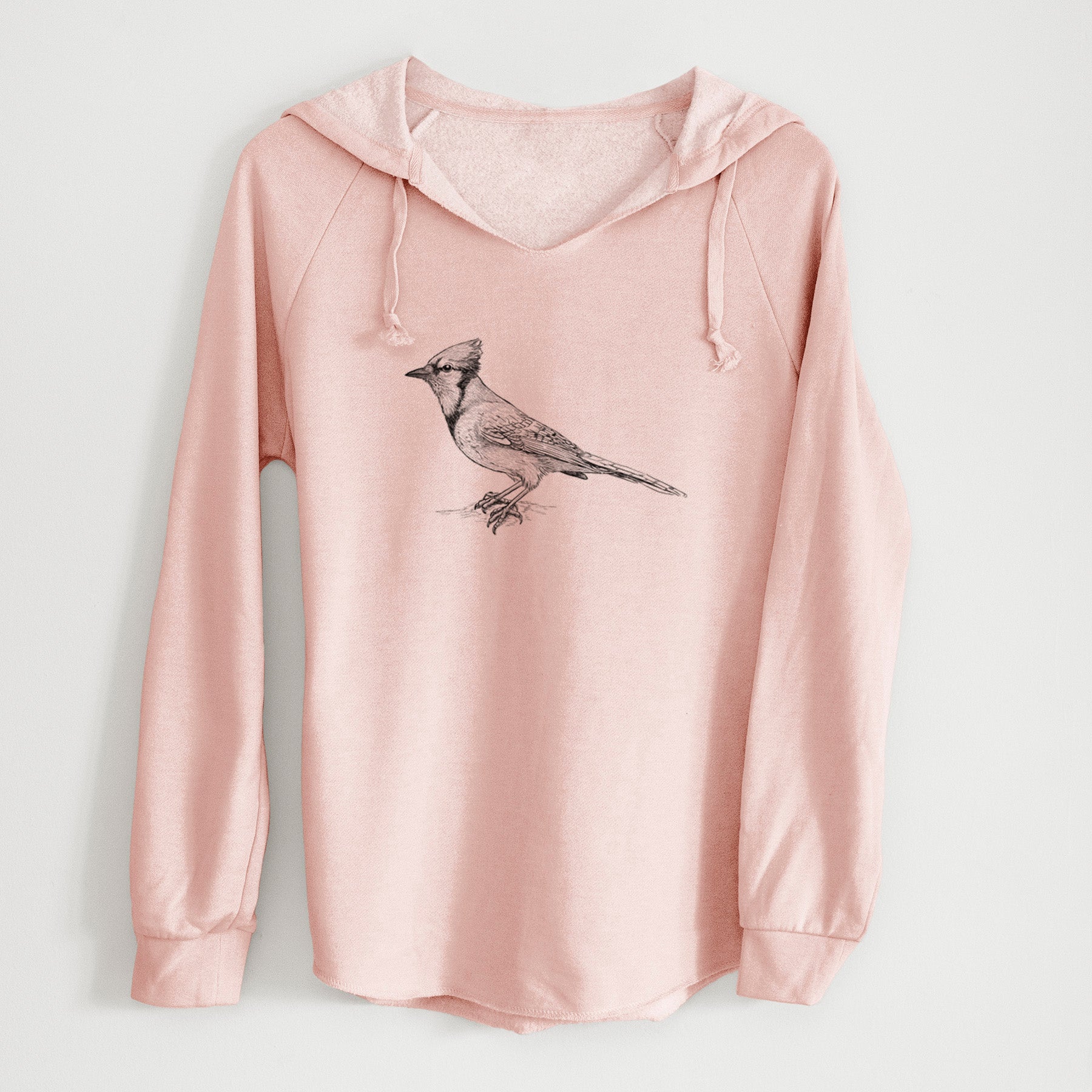 Blue Jay - Cyanocitta cristata - Cali Wave Hooded Sweatshirt