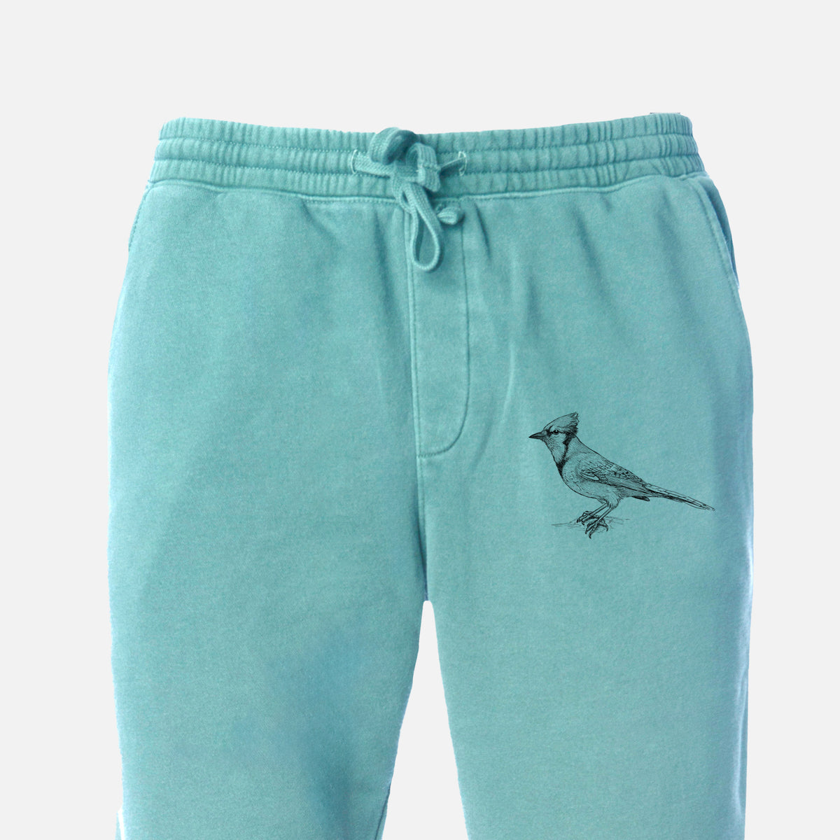 Blue Jay - Cyanocitta cristata - Unisex Pigment Dyed Sweatpants