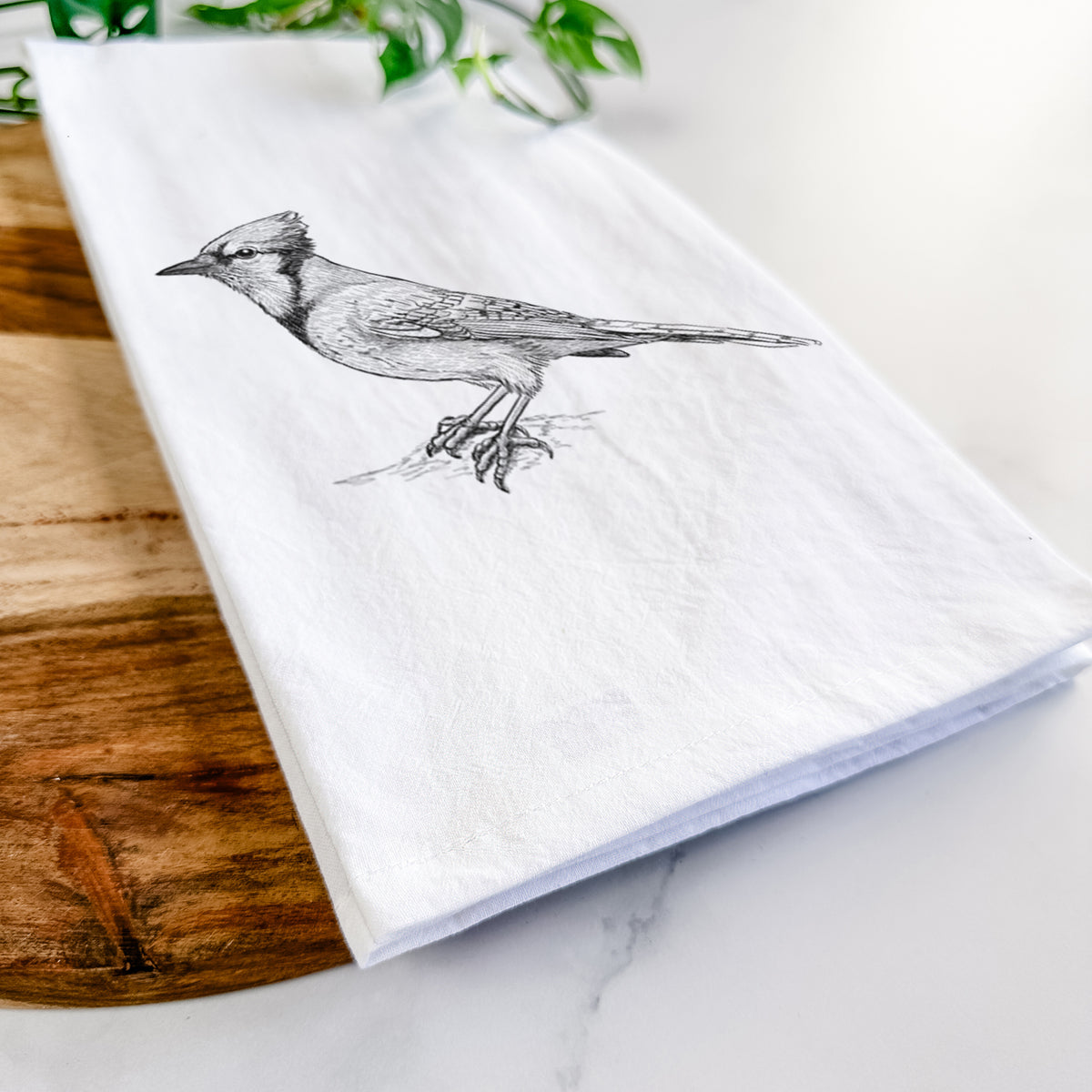 Blue Jay - Cyanocitta cristata Tea Towel