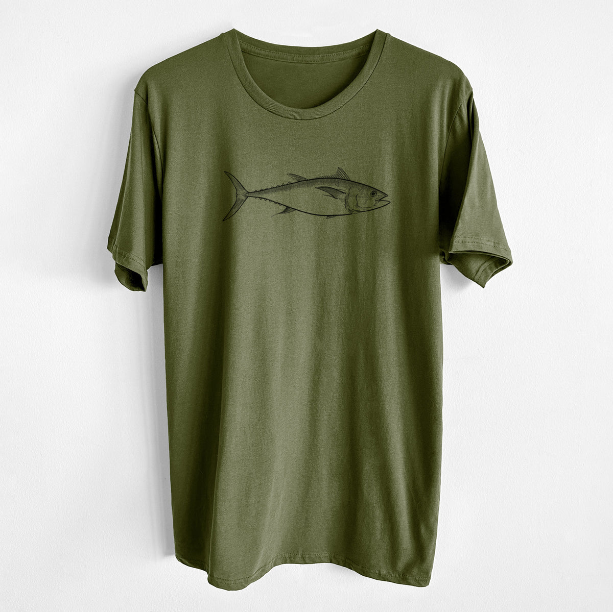 CLOSEOUT - Atlantic Bluefin Tuna - Thunnus thynnus - Unisex Crewneck - Made in USA - 100% Organic Cotton