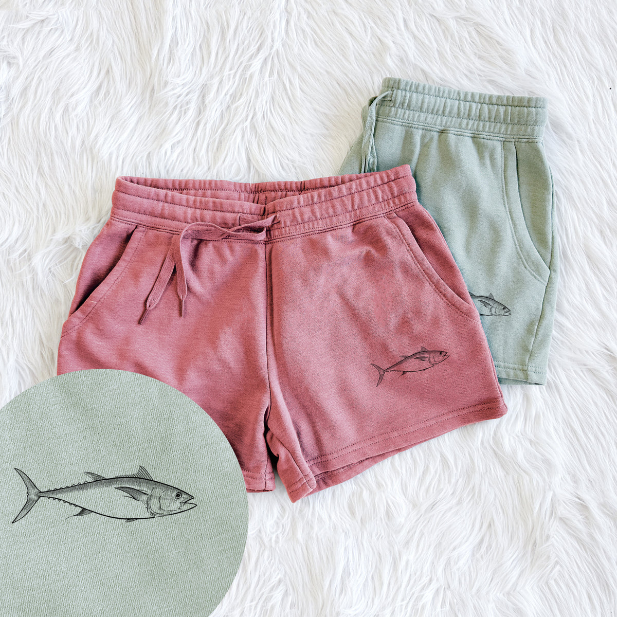 Atlantic Bluefin Tuna - Thunnus thynnus - Women&#39;s Cali Wave Shorts