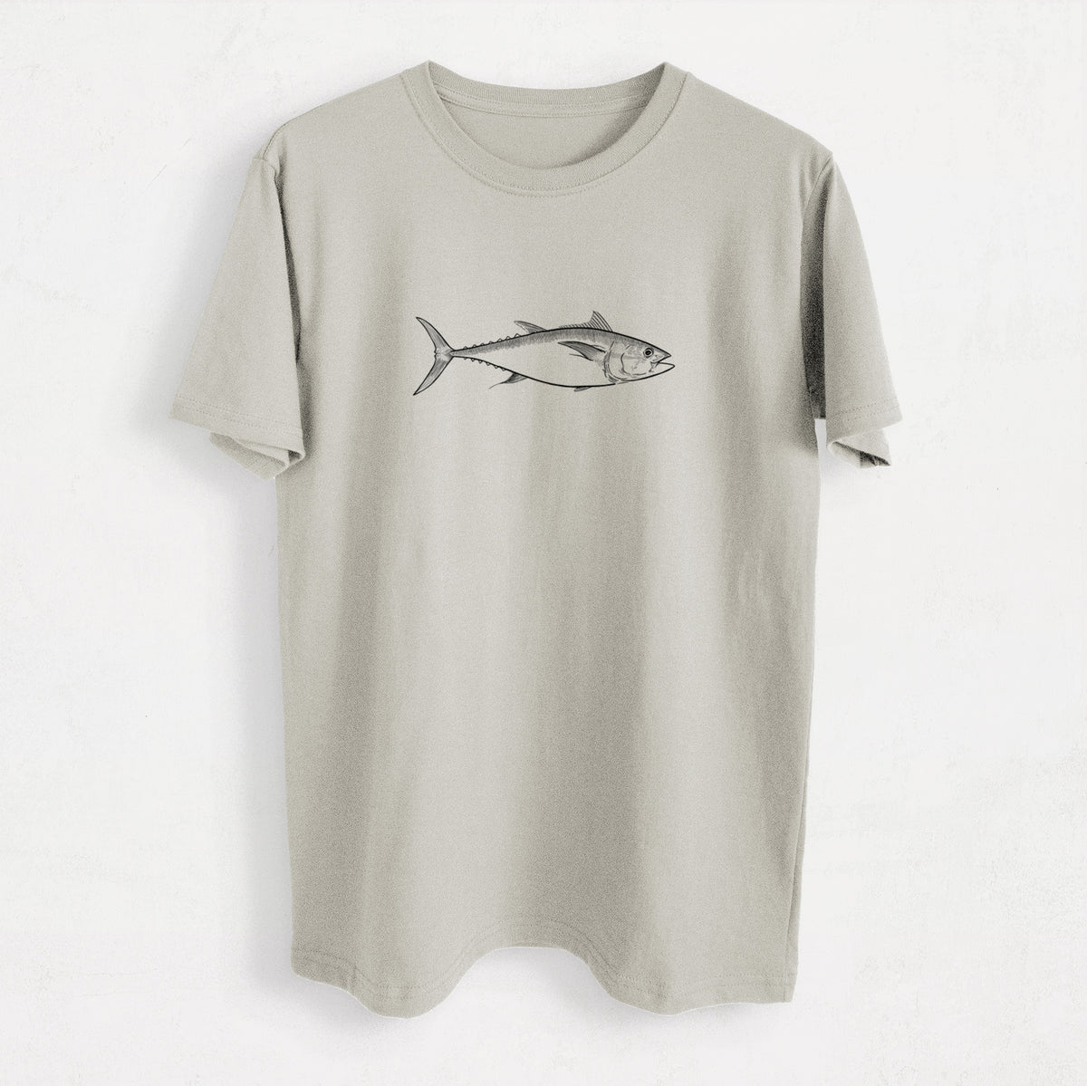 Atlantic Bluefin Tuna - Thunnus thynnus - Heavyweight Men&#39;s 100% Organic Cotton Tee