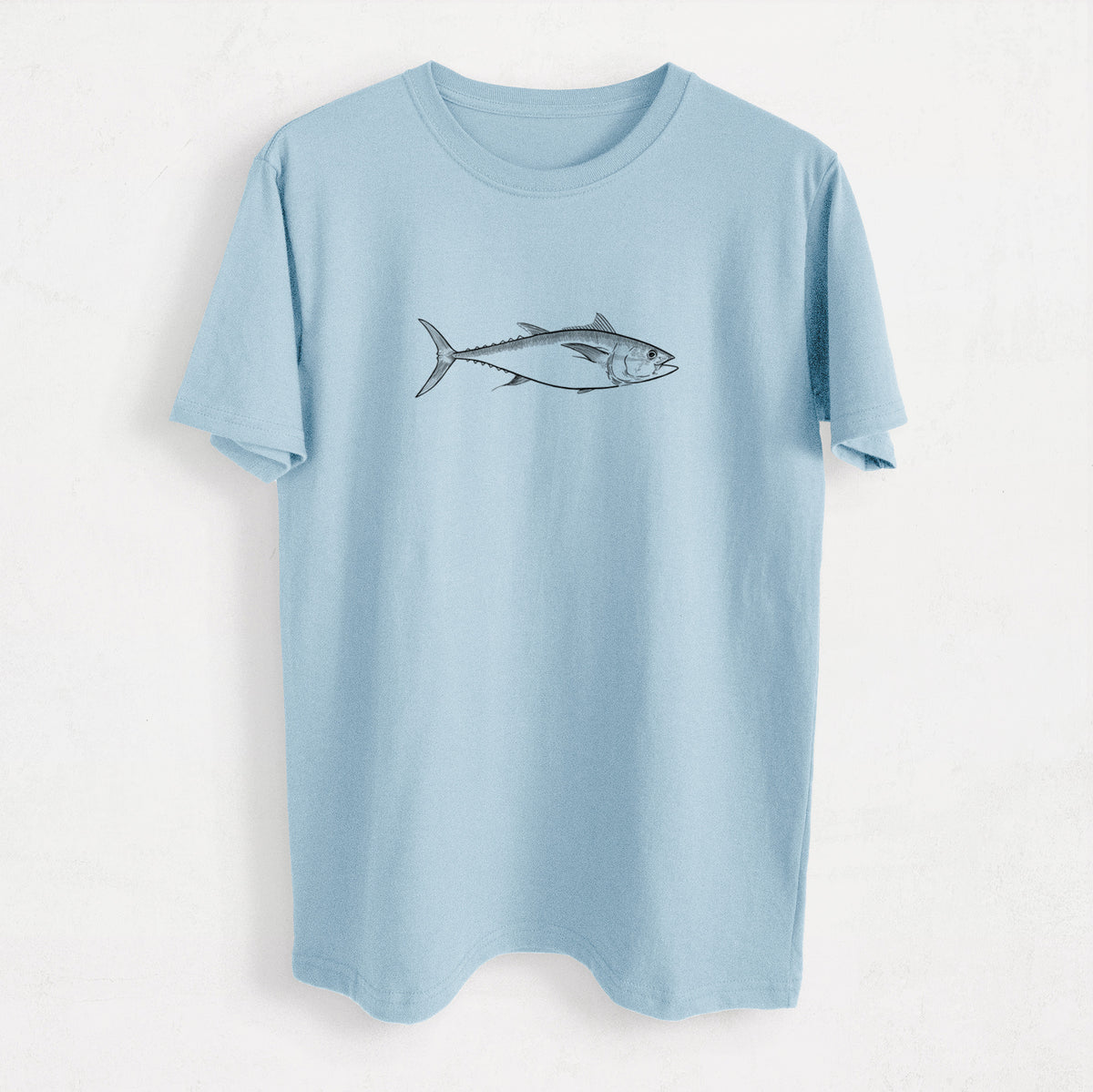Atlantic Bluefin Tuna - Thunnus thynnus - Heavyweight Men&#39;s 100% Organic Cotton Tee