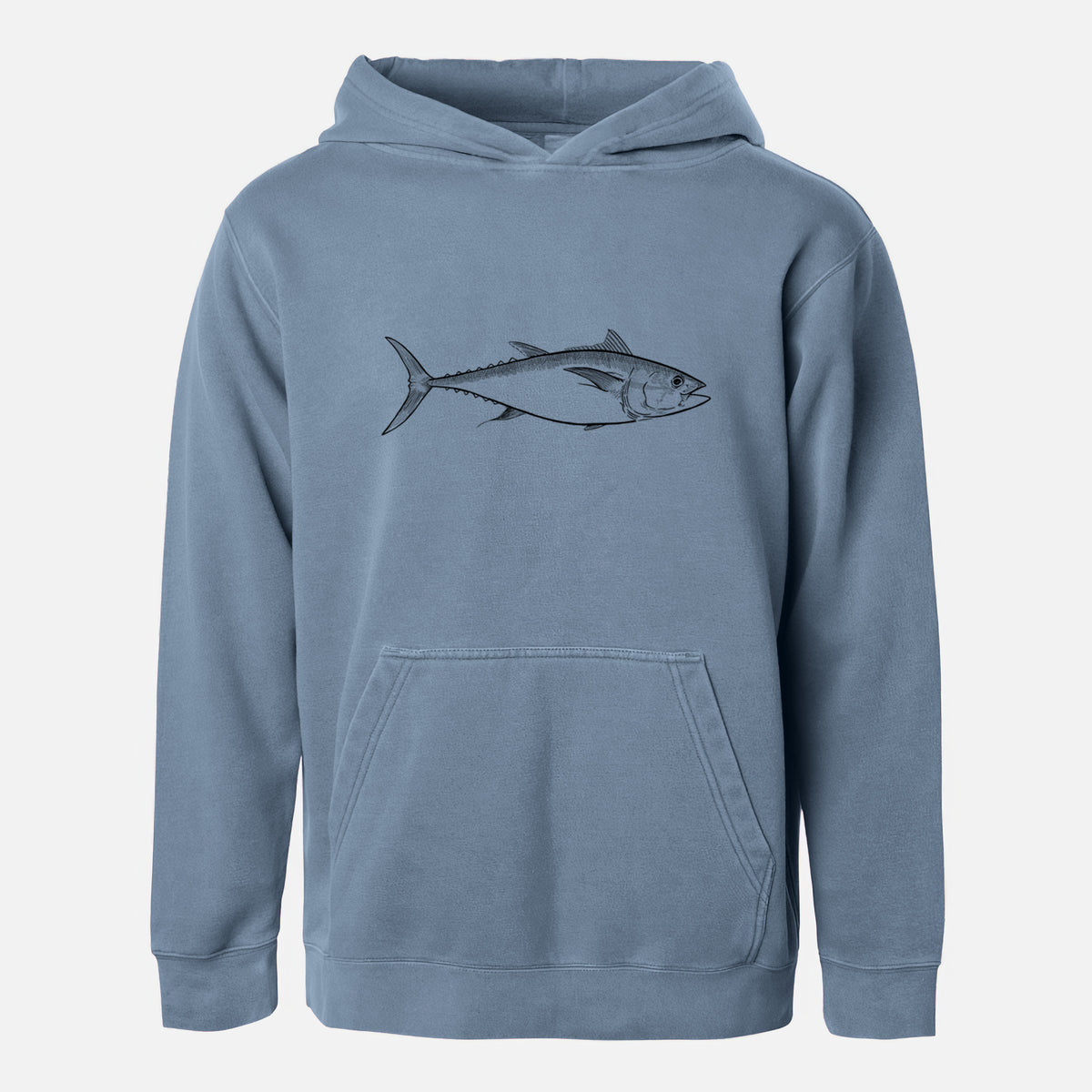 Atlantic Bluefin Tuna - Thunnus thynnus - Youth Pigment Dyed Hoodie