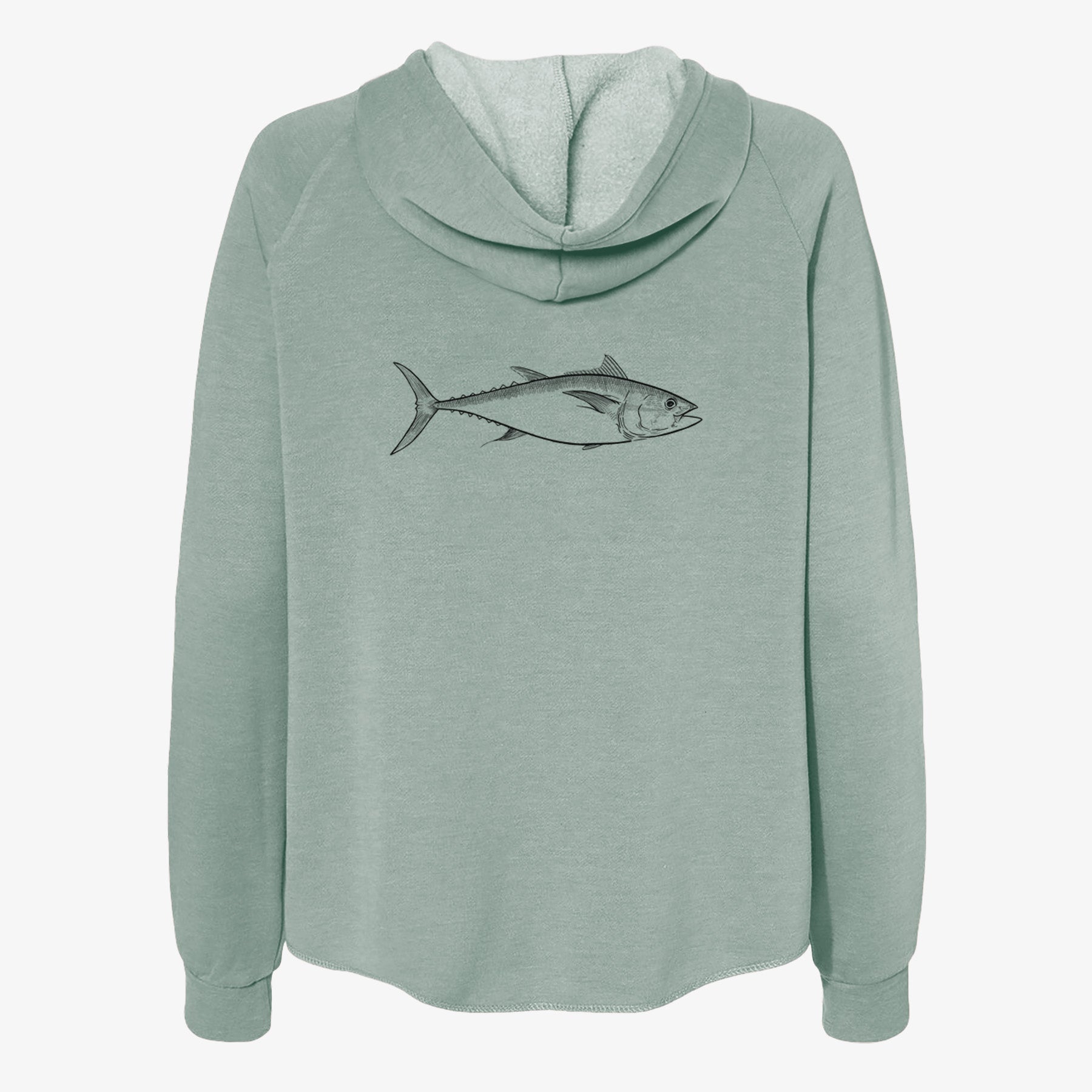 Atlantic Bluefin Tuna - Thunnus thynnus - Women's Cali Wave Zip-Up Sweatshirt