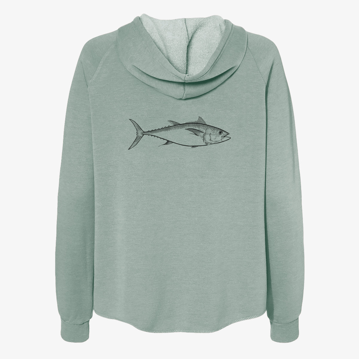 Atlantic Bluefin Tuna - Thunnus thynnus - Women's Cali Wave Zip-Up Sweatshirt