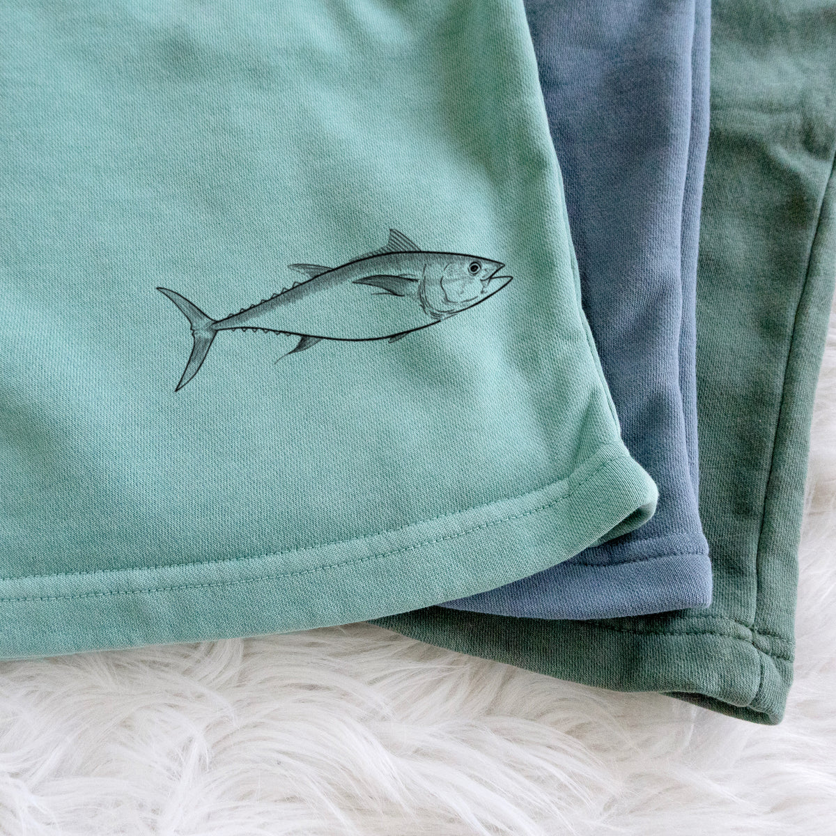 Atlantic Bluefin Tuna - Thunnus thynnus - Unisex Pigment Dyed Shorts
