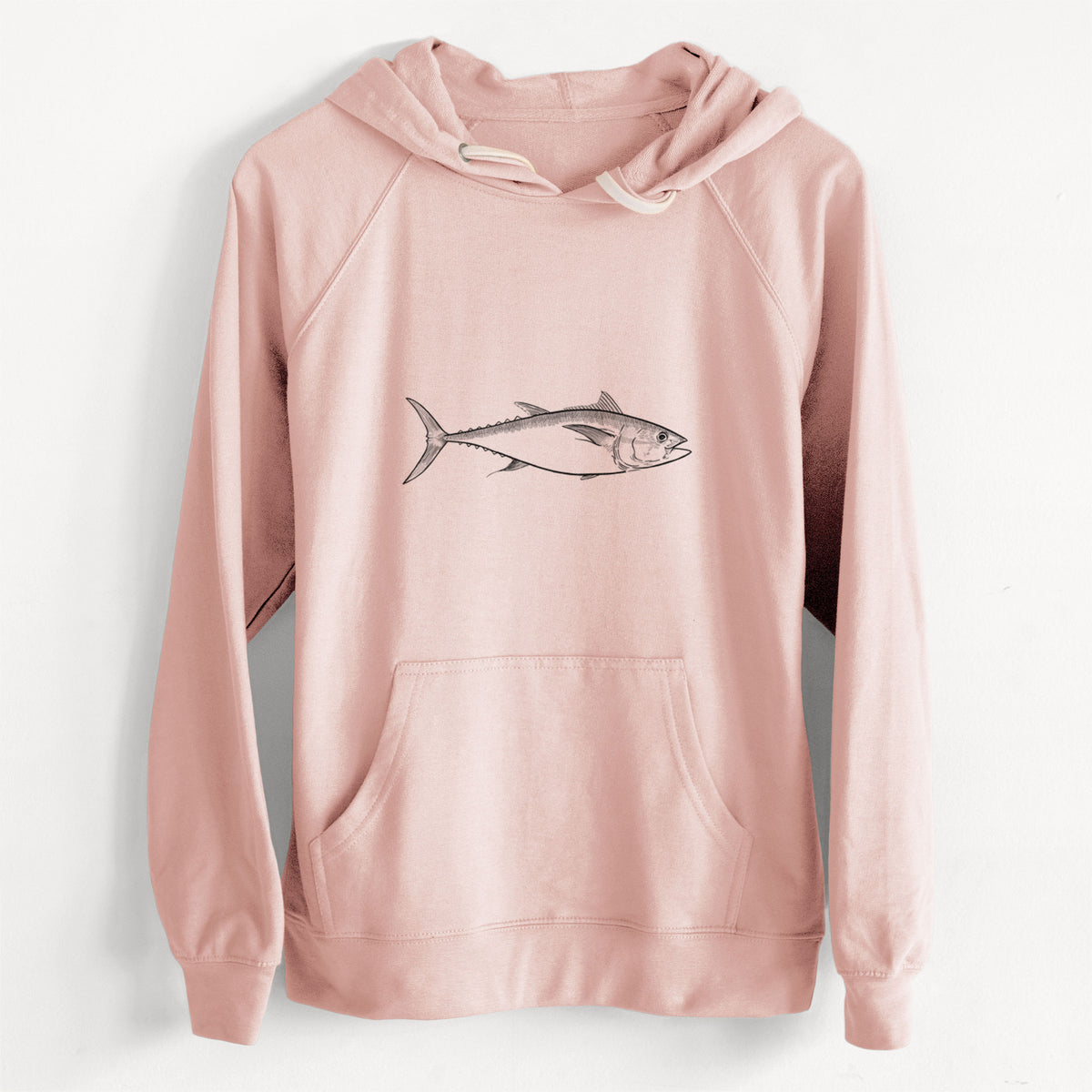 CLEARANCE - Atlantic Bluefin Tuna - Thunnus thynnus  - Unisex Slim Fit Loopback Terry Hoodie