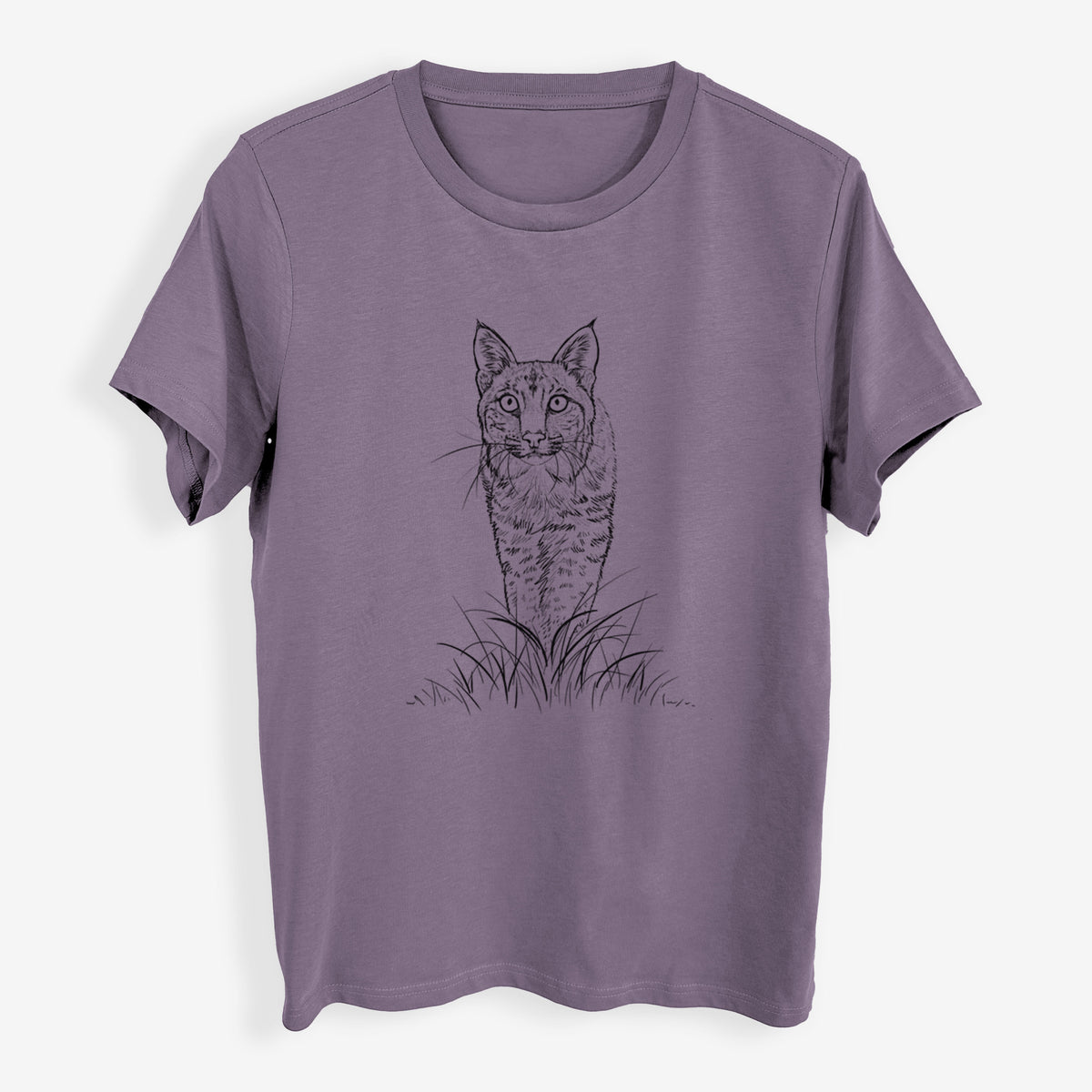 Bobcat - Lynx rufus - Womens Everyday Maple Tee
