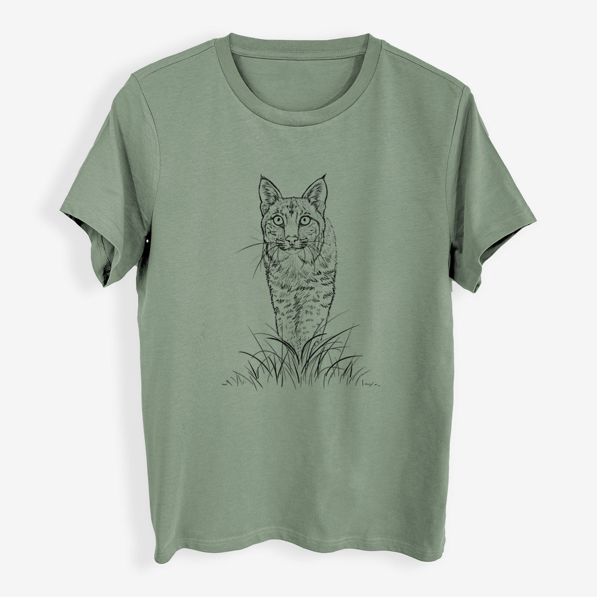 Bobcat - Lynx rufus - Womens Everyday Maple Tee