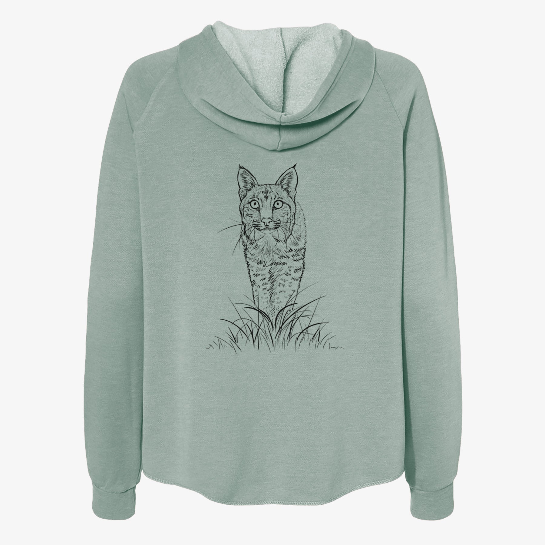 Bobcat - Lynx rufus - Women's Cali Wave Zip-Up Sweatshirt