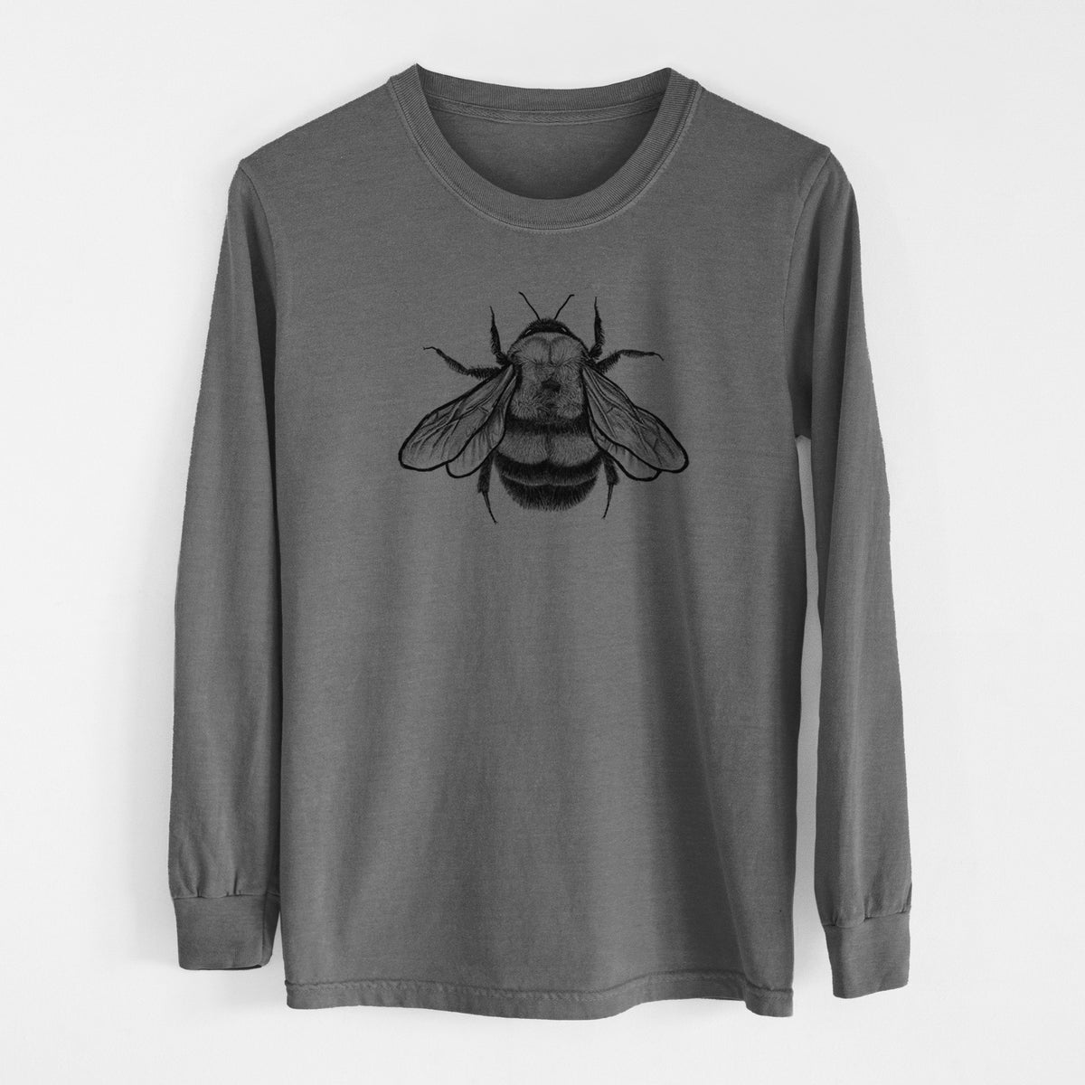 Bombus Affinis - Rusty-Patched Bumble Bee - Men&#39;s Heavyweight 100% Cotton Long Sleeve