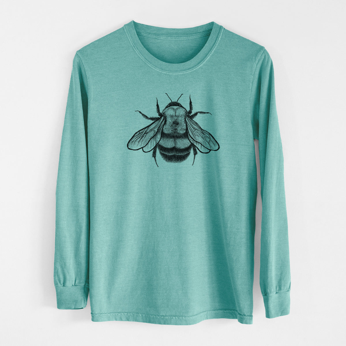 Bombus Affinis - Rusty-Patched Bumble Bee - Men&#39;s Heavyweight 100% Cotton Long Sleeve