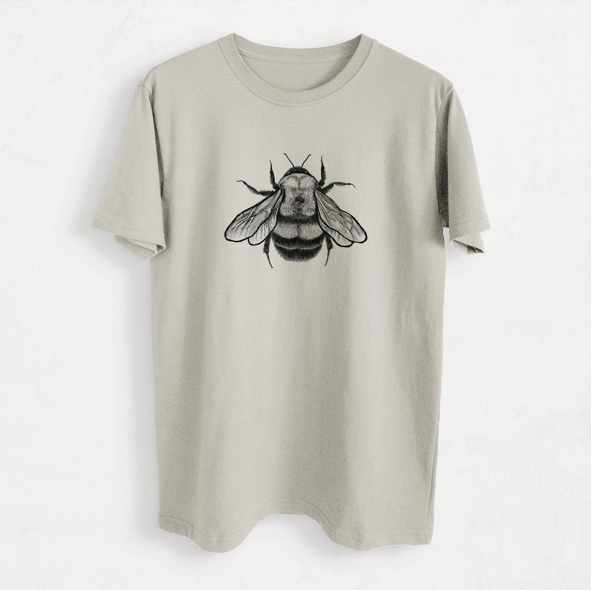 Bombus Affinis - Rusty-Patched Bumble Bee - Heavyweight Men&#39;s 100% Organic Cotton Tee