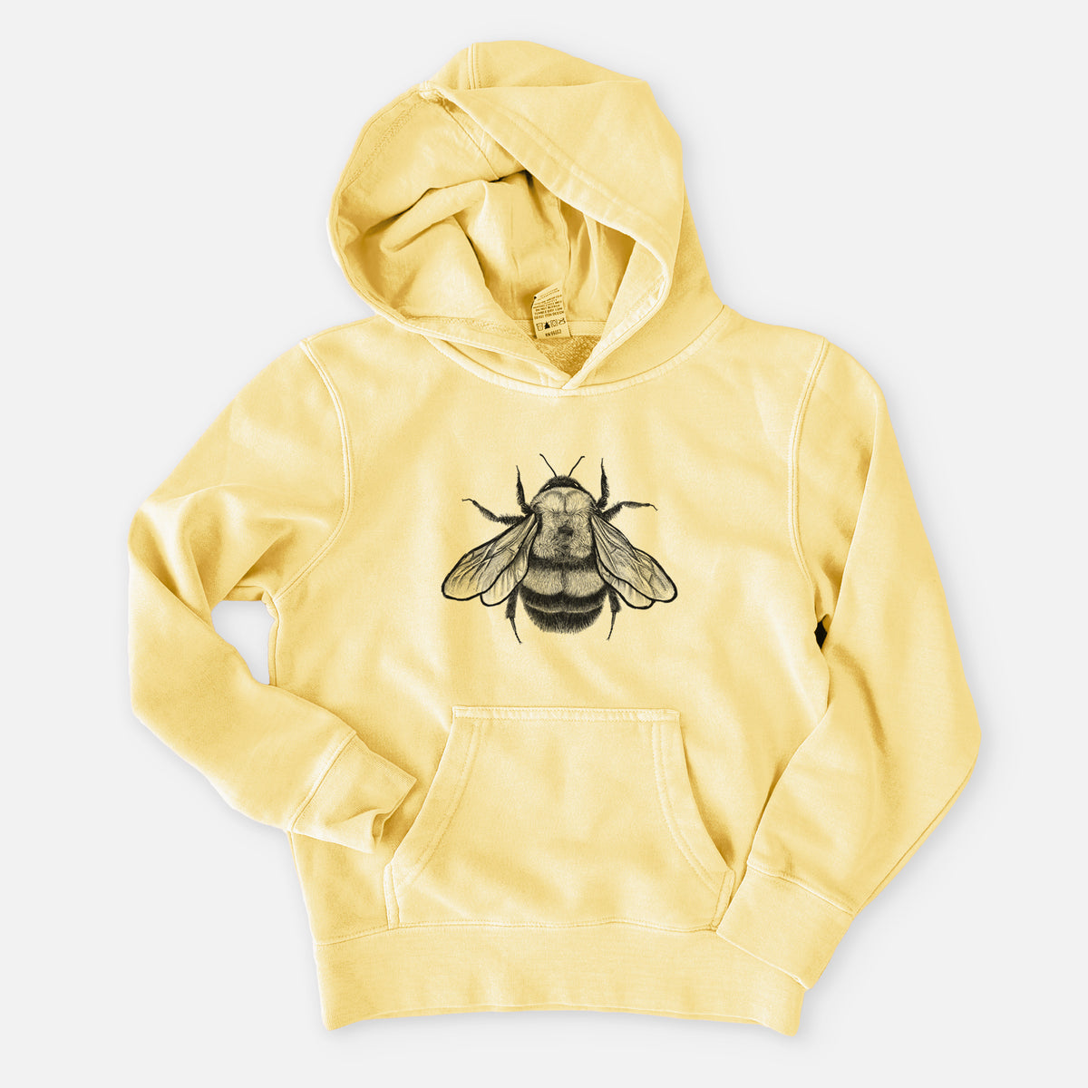 Bombus Affinis - Rusty-Patched Bumble Bee - Youth Pigment Dyed Hoodie