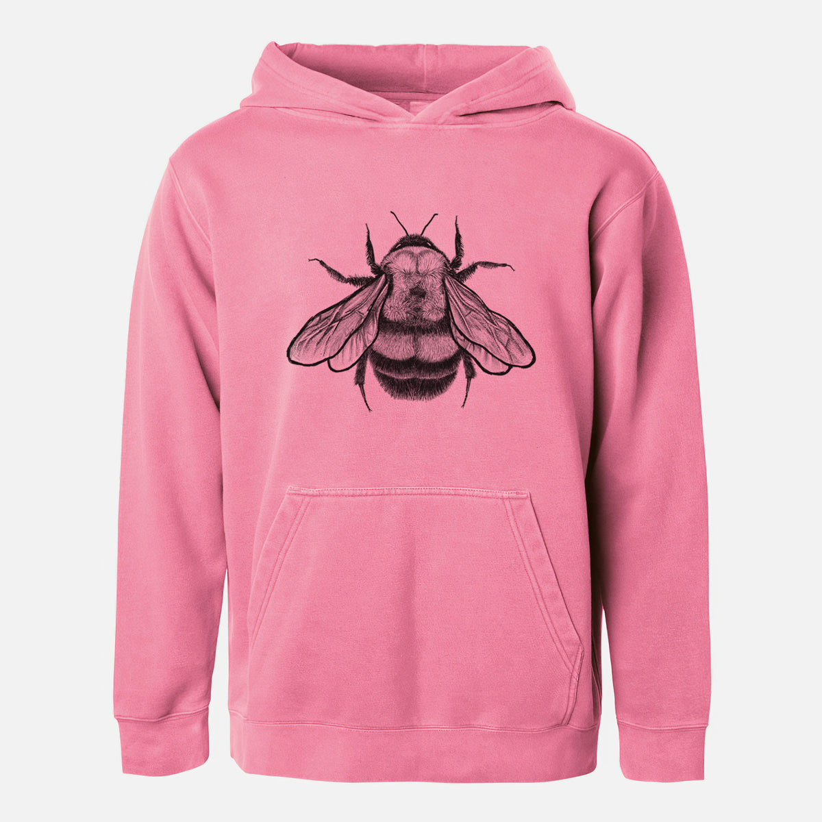 Bombus Affinis - Rusty-Patched Bumble Bee - Youth Pigment Dyed Hoodie