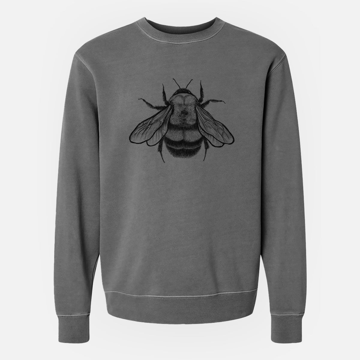 Bombus Affinis - Rusty-Patched Bumble Bee - Unisex Pigment Dyed Crew Sweatshirt